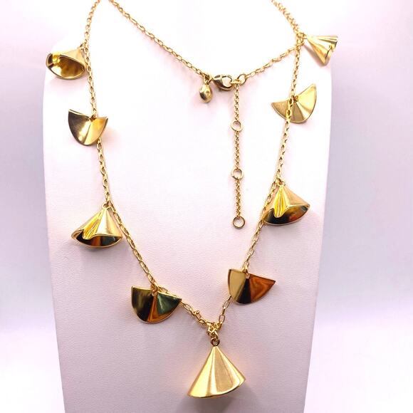 J Crew Vintage Charms Golden Necklace - Picture 1 of 5